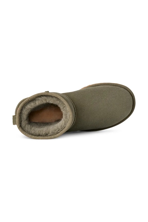 UGG stivali da neve in camoscio Classic Mini II 1016222.MSSGR verde