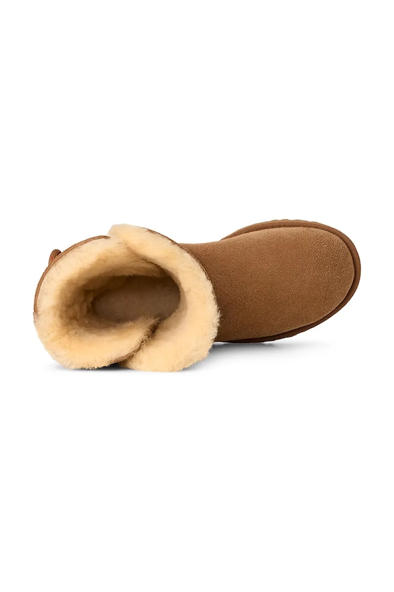Čizme za snijeg od brušene kože UGG Bailey Tie 1171530.CHE smeđa