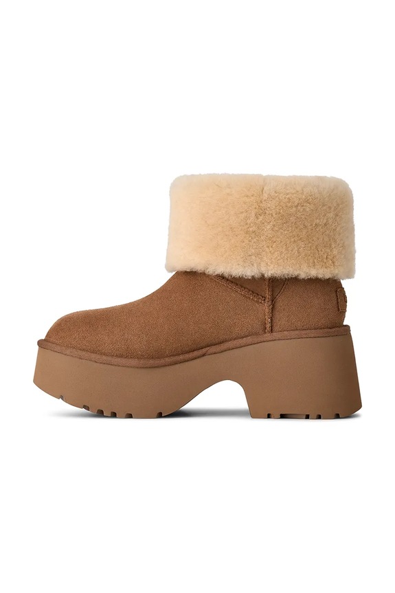 UGG cizme de zăpadă din piele întoarsă Esmee Boot maro 1171533.CHE