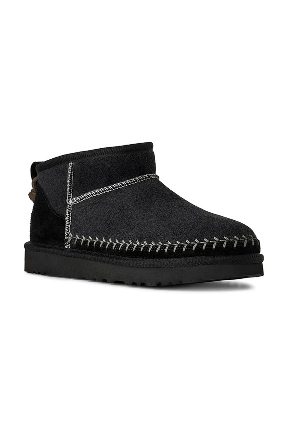 Μπότες χιονιού UGG Classic Ultra Mini Biarritz 1171538.BLK μαύρο AW25