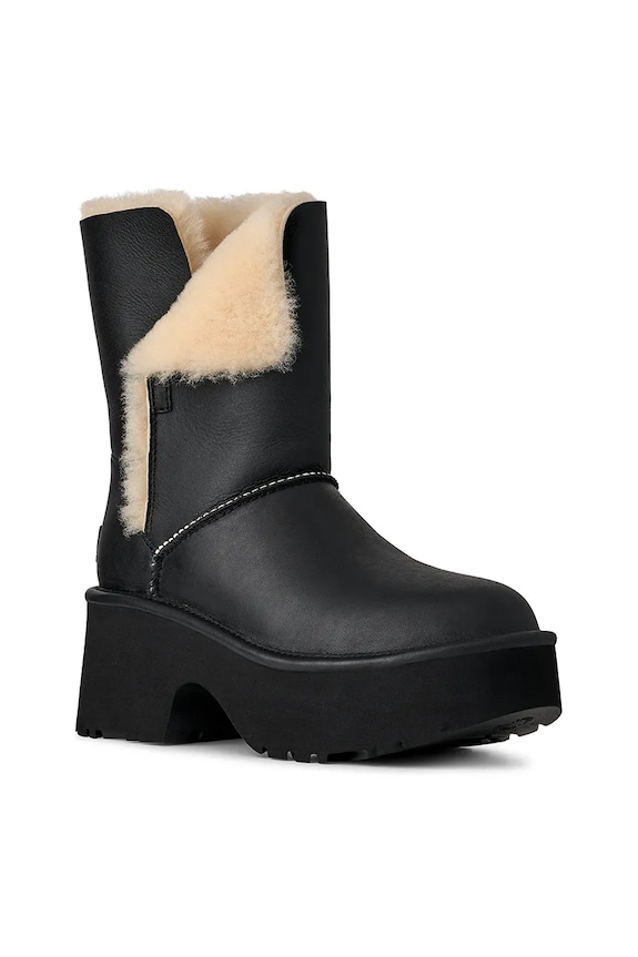 Kožené snehule UGG Esmee Leather Boot 1172590.BLK čierna AW25