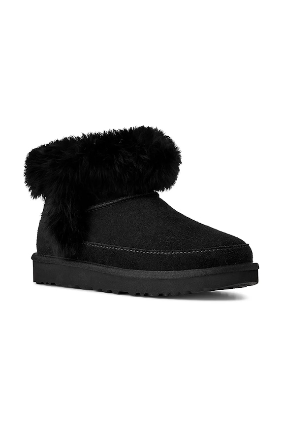 Замшеві чоботи UGG Classic Ultra Mini Chalet 1173832.BLK чорний AW25
