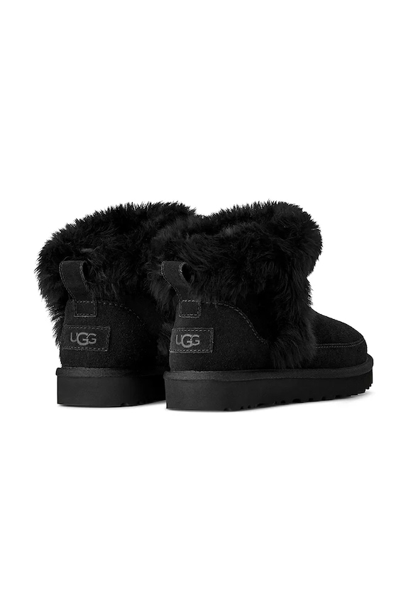 Взуття Замшеві чоботи UGG Classic Ultra Mini Chalet 1173832.BLK чорний