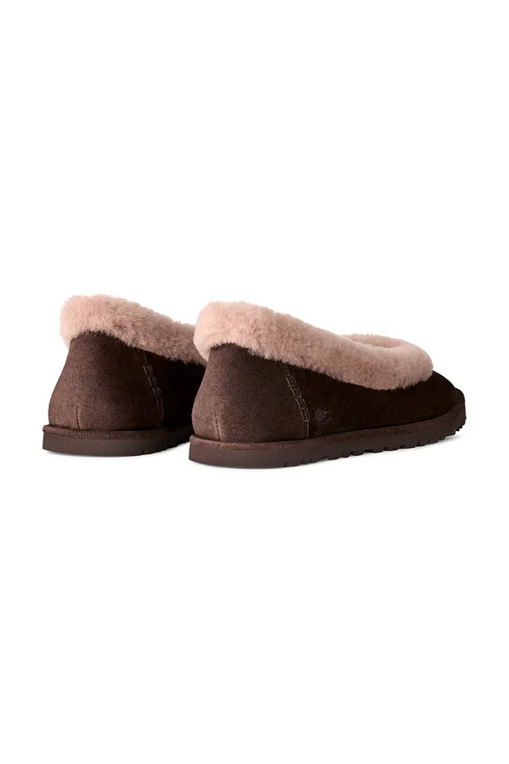 Obuwie UGG baleriny zamszowe Zora Ballet Flat 1178111.DDC brązowy