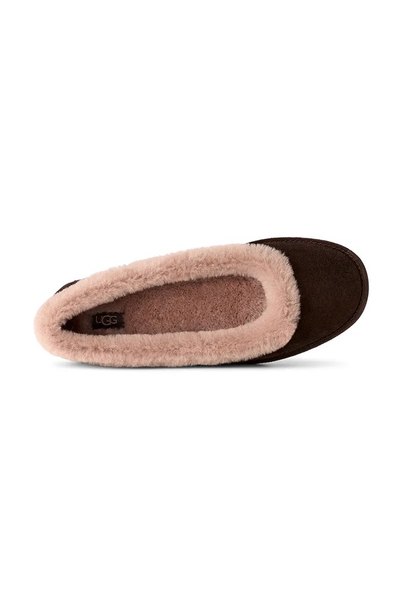 UGG baleriny zamszowe Zora Ballet Flat 1178111.DDC brązowy