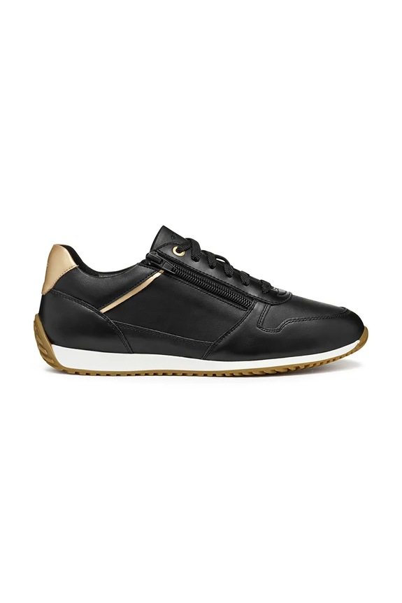 Tenisky Geox D CALITHE usňová koža čierna D56N0A.08554.C9258