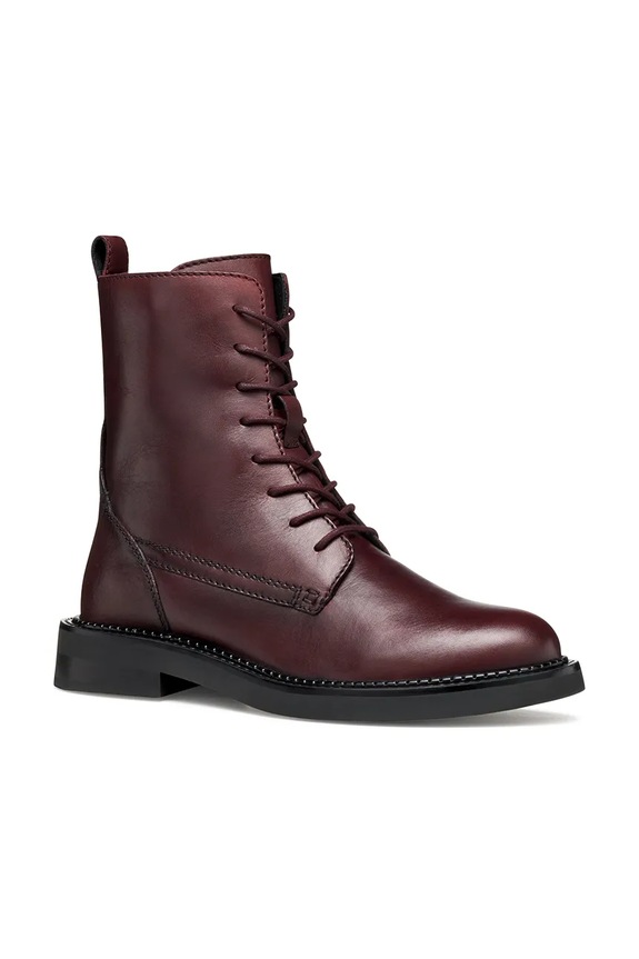 Kožne gležnjače Geox D SERILDA D46WYG.00043.C7011 bordo AW25