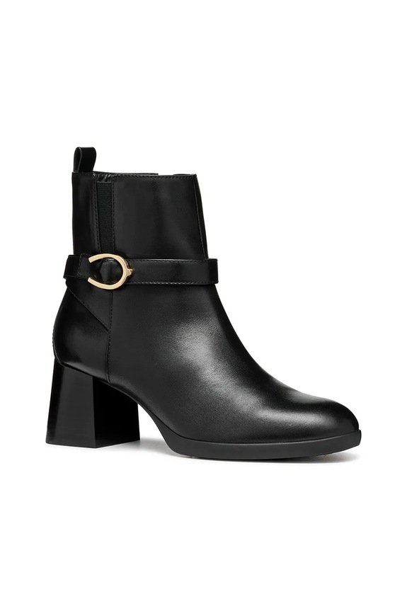 Geox botki skórzane D WALK PLEASURE 55 D46XBA.00043.C9999 czarny AW25