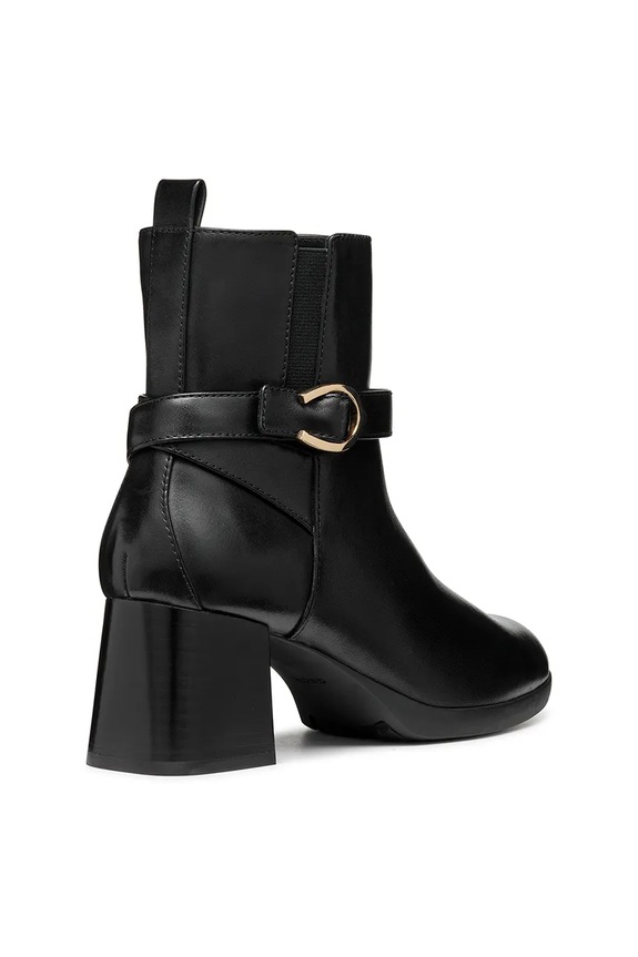 Obuwie Geox botki skórzane D WALK PLEASURE 55 D46XBA.00043.C9999 czarny
