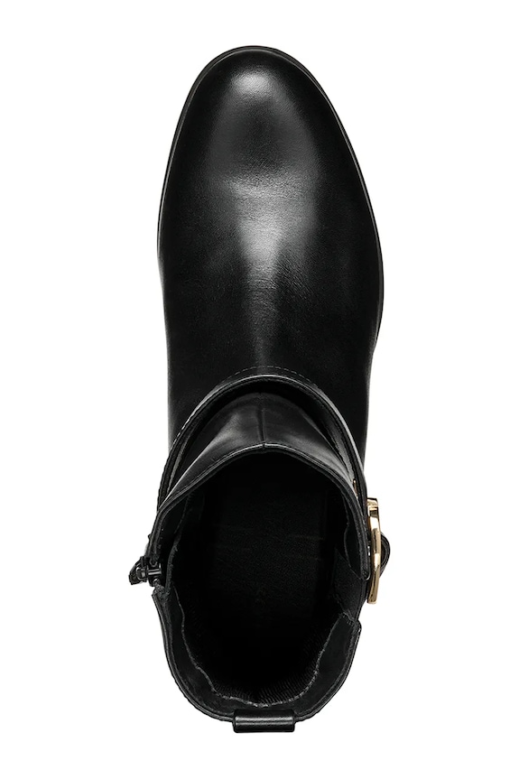 Geox botki skórzane D WALK PLEASURE 55 D46XBA.00043.C9999 czarny