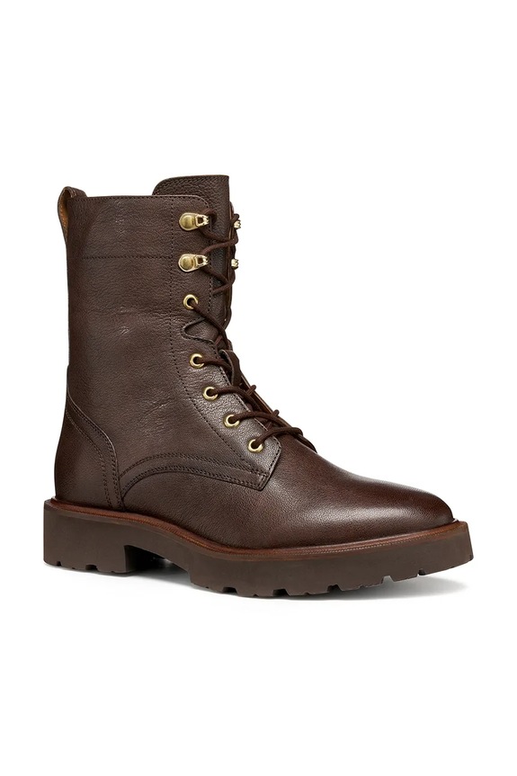 Kožené členkové topánky Geox D NORIZE D564ZC.00081.C6006 hnedá AW26