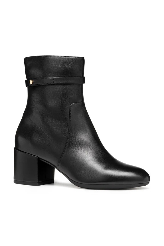 Kožené členkové topánky Geox D ELEANA D56TWC.00085.C9999 čierna AW25