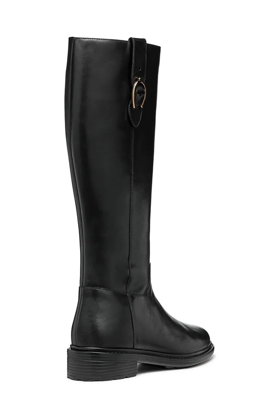 Obuv Kožené čižmy Geox D WALK PLEASURE D46TGD.00043.C9999 čierna