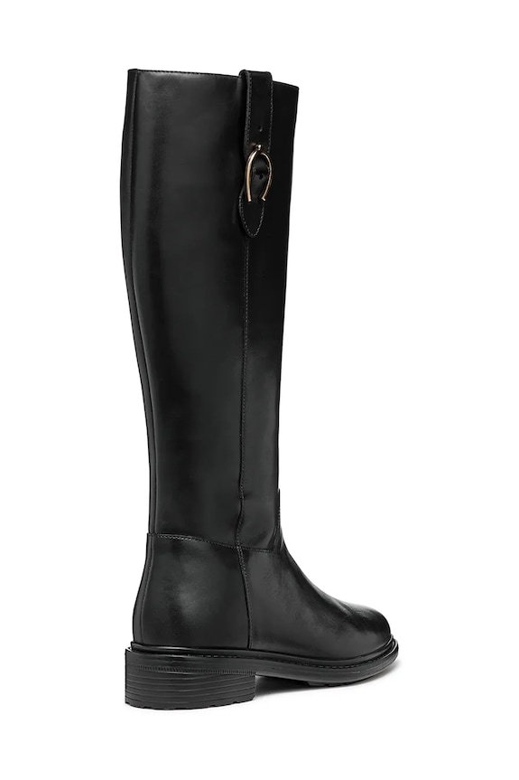 Obuv Kožené čižmy Geox D WALK PLEASURE D46TGD.00043.C9999 čierna
