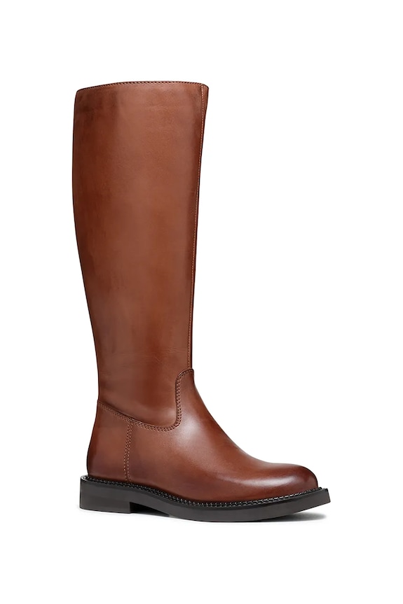 Kožené čižmy Geox D SERILDA D46WYA.00043.C6002 hnedá AW25