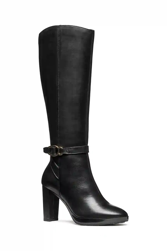 Шкіряні чоботи Geox D WALK PLEASURE 85 D56TFB.00043.C9999 чорний AW25
