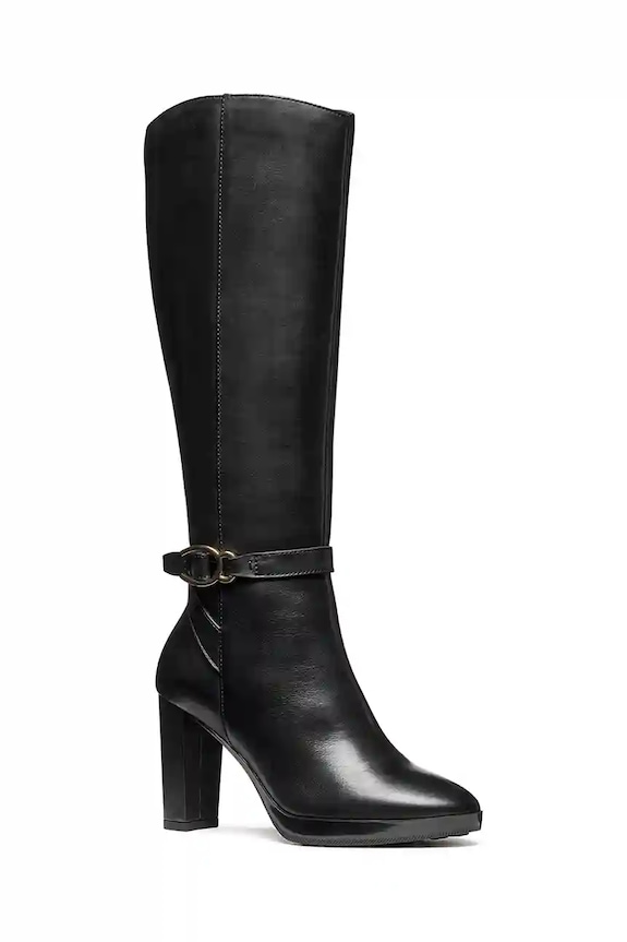 Шкіряні чоботи Geox D WALK PLEASURE 85 D56TFB.00043.C9999 чорний AW25