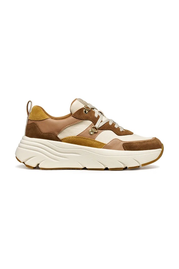 Geox sneakers D DIAMANTA pelle scamosciata beige D36UFE.022BC.C6507