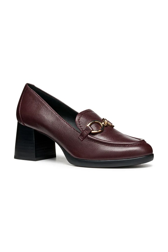 Δερμάτινες γόβες Geox D WALK PLEASURE 55 D46XBF.00081.C7011 μπορντό AW25