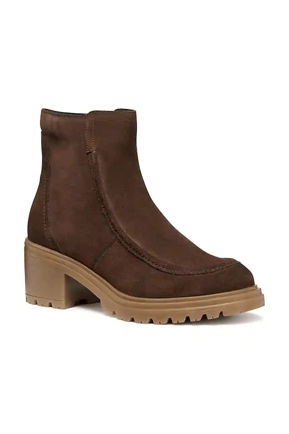Geox cizme din piele întoarsă D DAMIANA D56QCB.00022.C6006 maro AW25