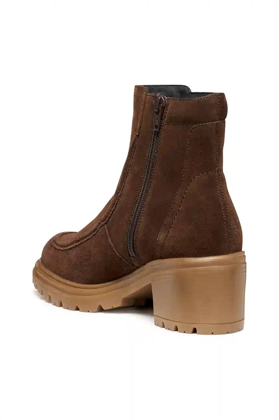 Geox cizme din piele întoarsă D DAMIANA maro D56QCB.00022.C6006
