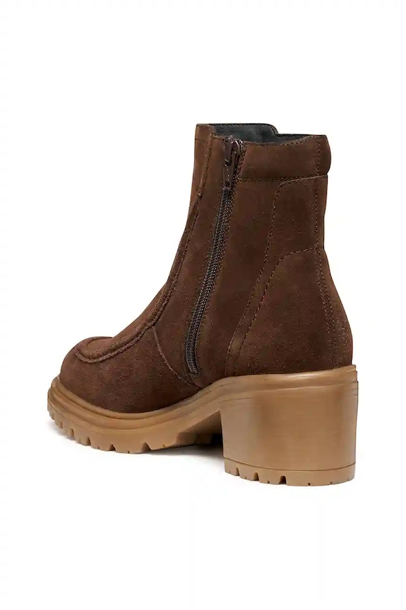 Geox cizme din piele întoarsă D DAMIANA maro D56QCB.00022.C6006