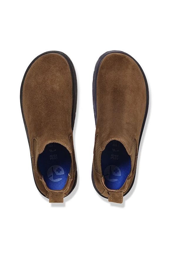 Велурени боти челси Birkenstock Highwood Slip On Mid W кафяв 1030611