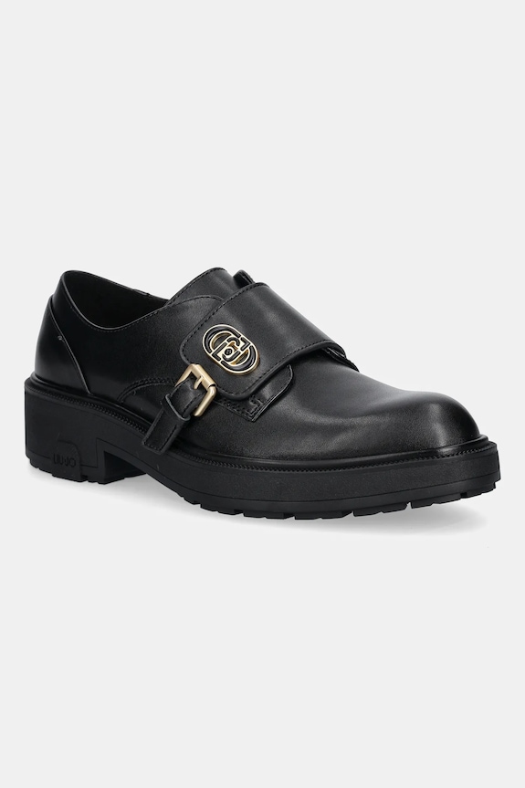Liu Jo pantofi de piele LONDON 01 piele negru SF5025P010222222