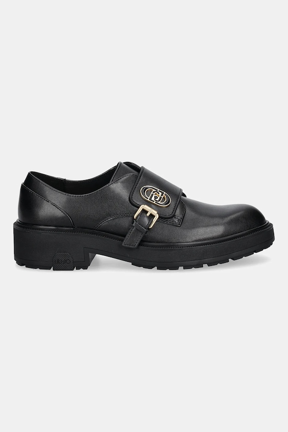 Liu Jo pantofi de piele LONDON 01 SF5025P010222222 negru AW25