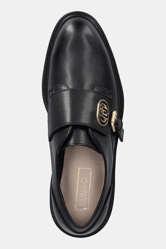 Liu Jo pantofi de piele LONDON 01 negru SF5025P010222222