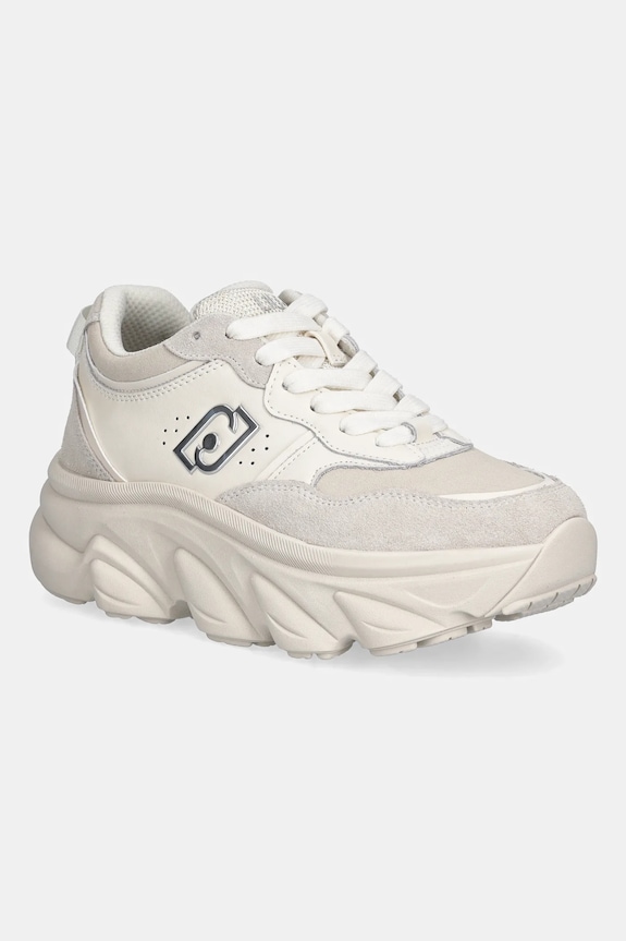 Tenisky Liu Jo STEFFY 01 semišová koža biela BF5061P0304S1400