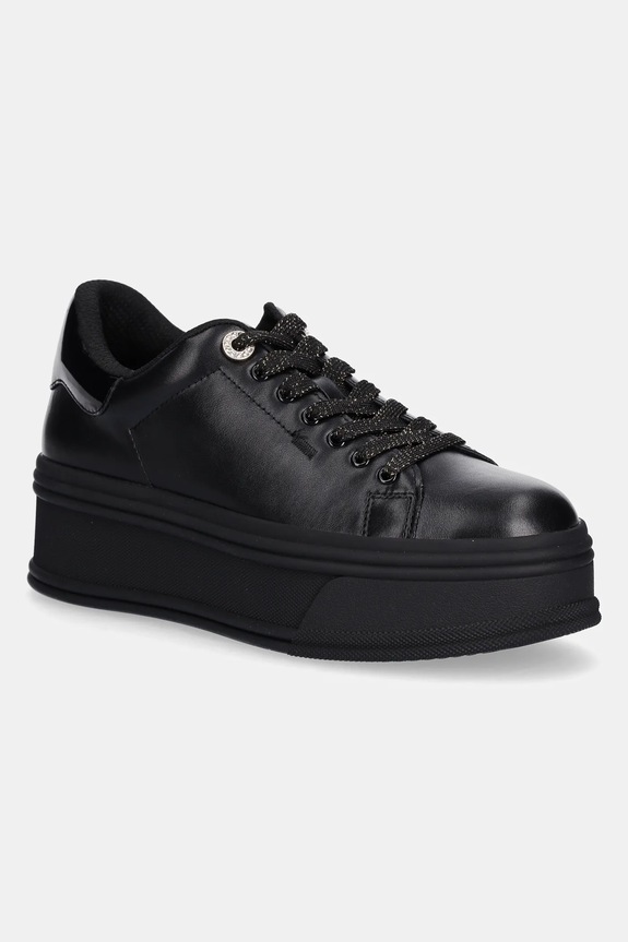 Liu Jo sneakersy skórzane SELMA 16 imitacja skóry licowej czarny BF5039PX53222222