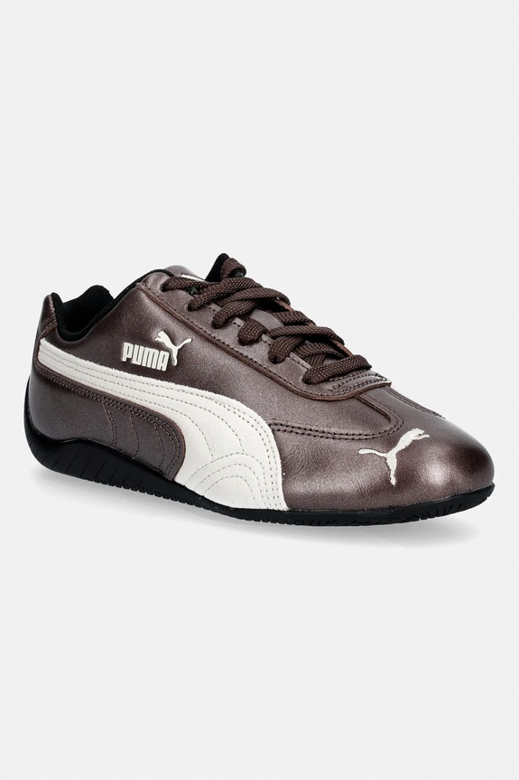 Puma sneakers in pelle Speedcat flat marrone 403689