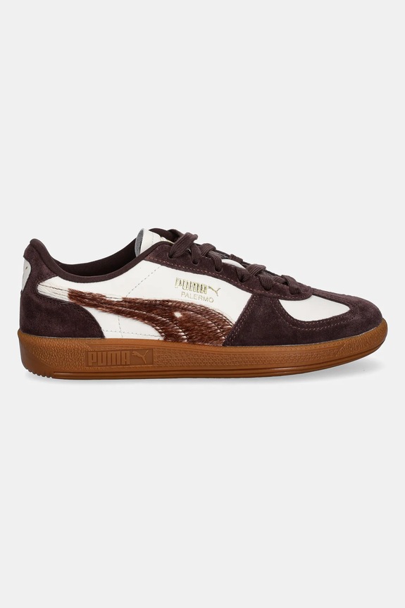 Puma sneakers din piele Palermo Cow Wns 406129 maro AW25