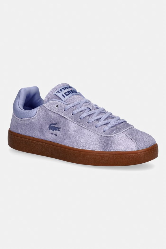 Lacoste Baseshot Sneakers sneakersy damskie zamszowe fioletowy 50SFA0020