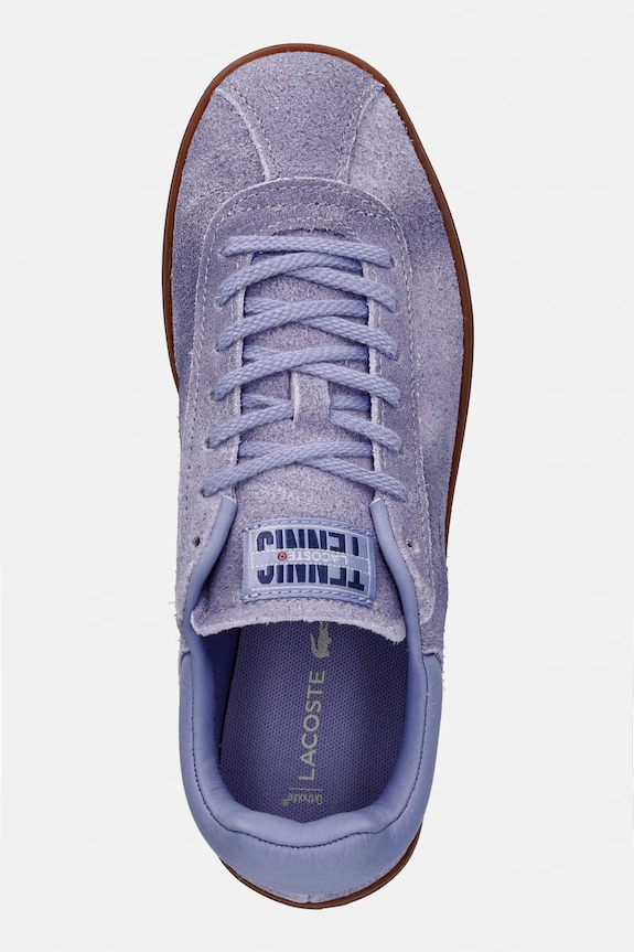 Lacoste Baseshot Sneakers sneakersy damskie zamszowe fioletowy 50SFA0020