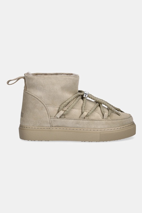 Semišové snehule Inuikii Classic Low 1001.001.0092.356 zelená AW25