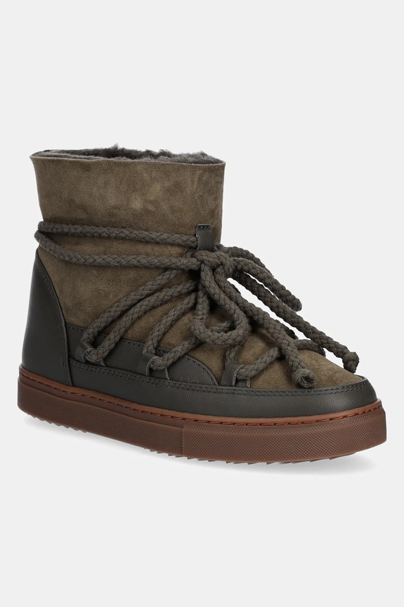 Inuikii leather snow boots Classic grain leather green 1001.003.0122.357