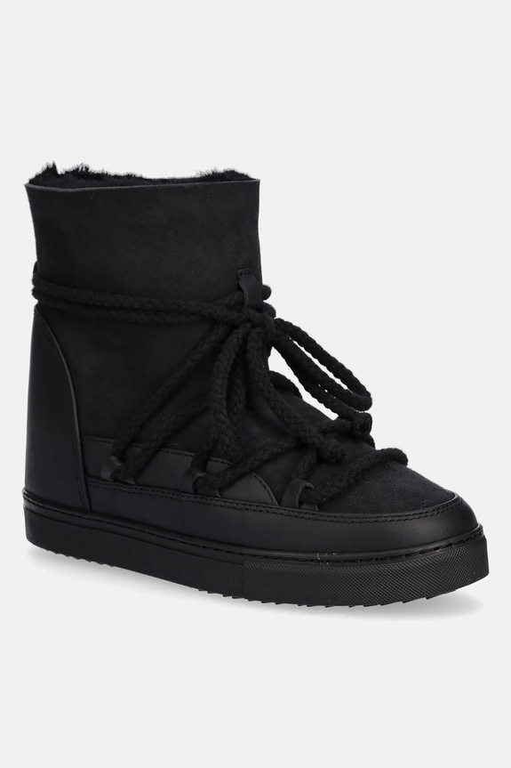 Δερμάτινες μπότες χιονιού Inuikii Classic Wedge λείο δέρμα μαύρο 1001.004.0042.000