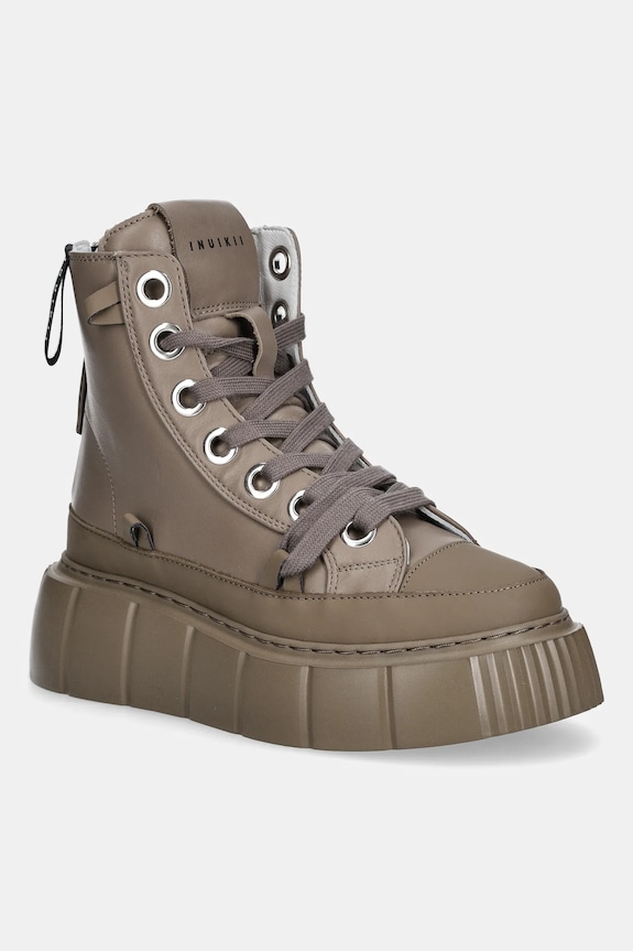 Πάνινα παπούτσια Inuikii Leather Matilda συνθετικό καφέ 1001.002.0042.163