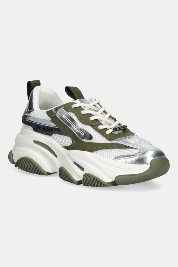 Steve Madden sneakersy Possession-E imitacja skóry licowej zielony 11004652.OLS
