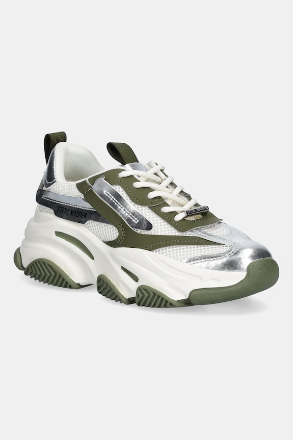 Steve Madden sneakersy Possession-E imitacja skóry licowej zielony 11004652.OLS