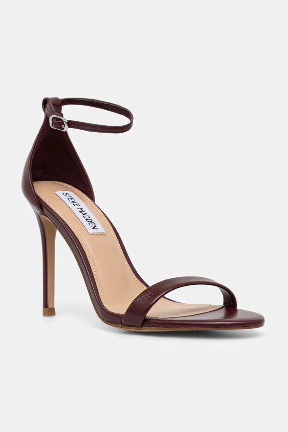 Δερμάτινα πέδιλα Steve Madden Tecy στιλέτο μπορντό 11002956.CL4