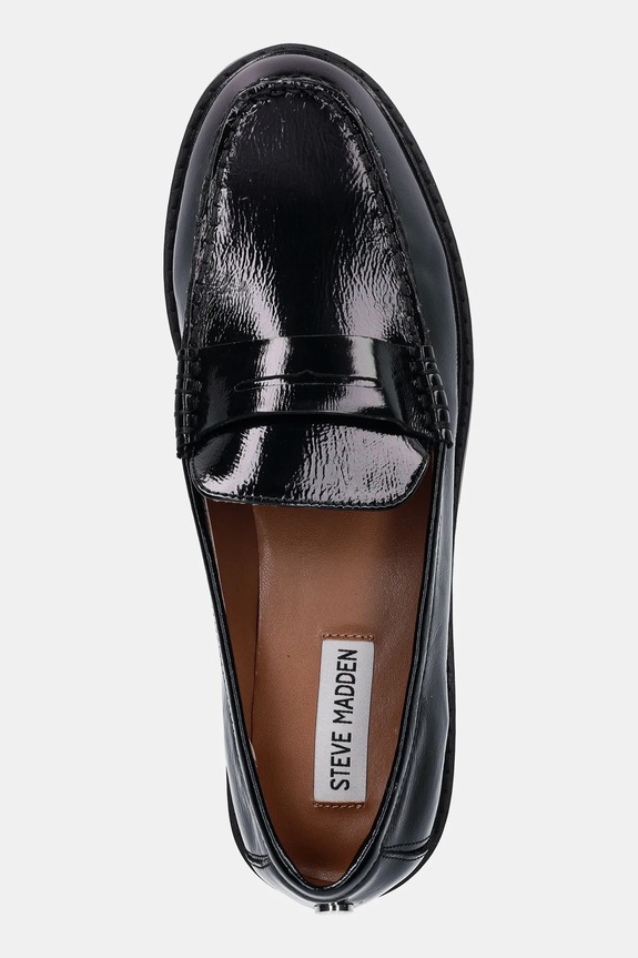 Steve Madden mocasini de piele Adison negru 11004736.017