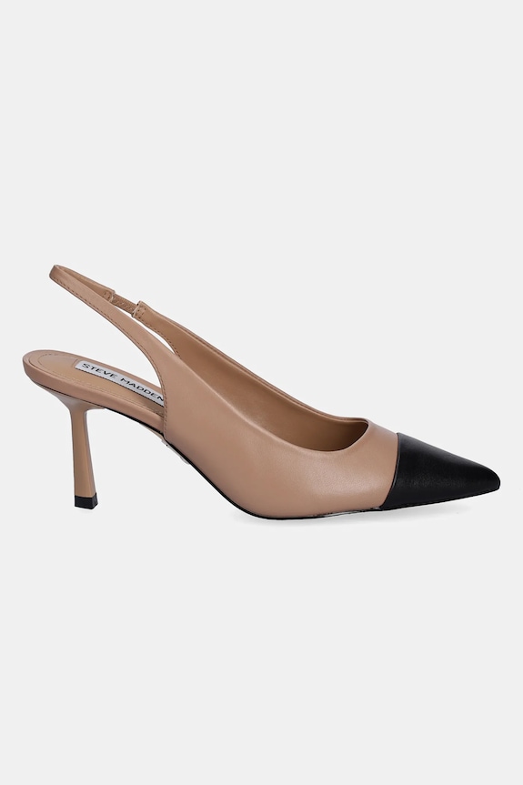 Steve Madden szpilki skórzane Kling 11003001.217 beżowy AW25