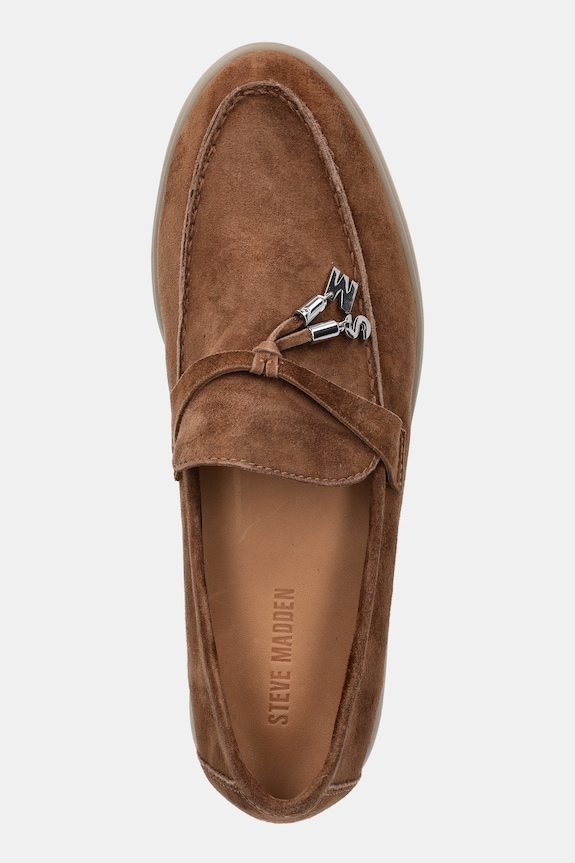 Steve Madden mocassini in camoscio Portland marrone 11003148.935