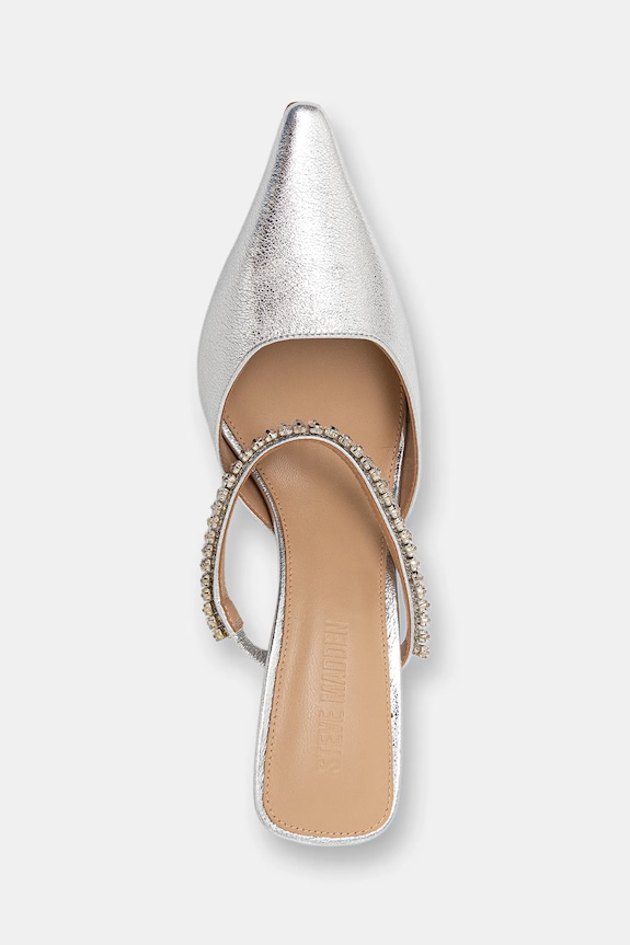 Шкіряні шльопанці Steve Madden Brecki-R срібний 11003897.047