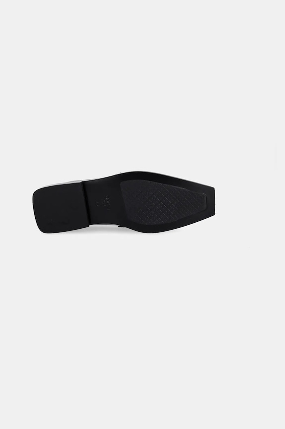 GANNI mokasyny Studs Square Toe Loafer Box S3178 czarny