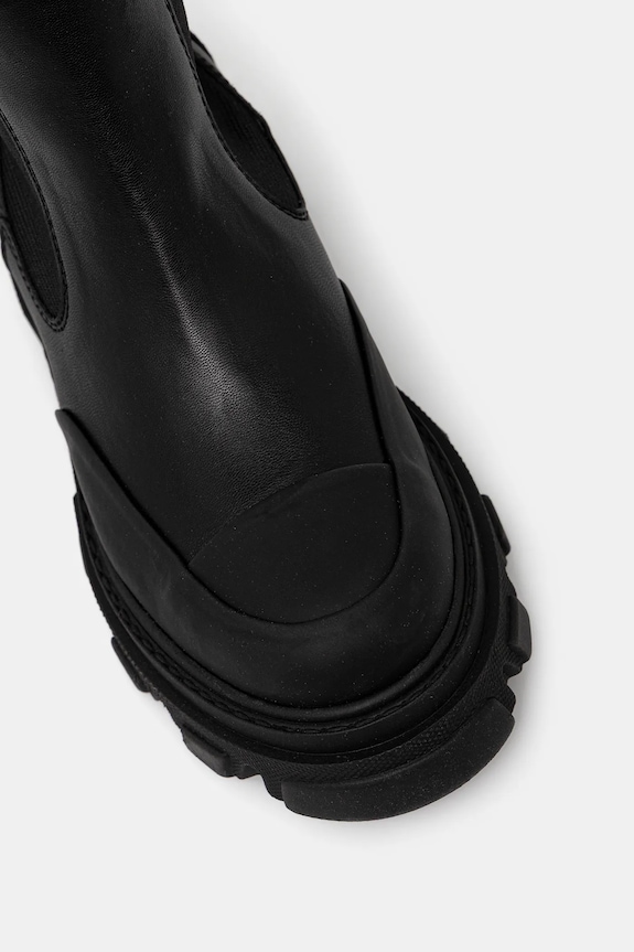 GANNI kozaki Cleated High Chelsea Boot czarny S3240