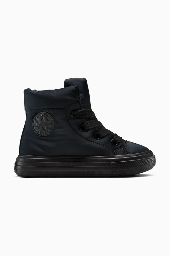 Čizme za snijeg Converse Chuck Taylor All Star Boot lagana podstava crna A12941C